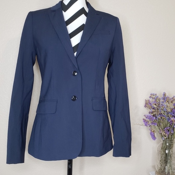 Banana Republic Long and Lean Fit Navy Blazer NWT - Picture 4 of 6